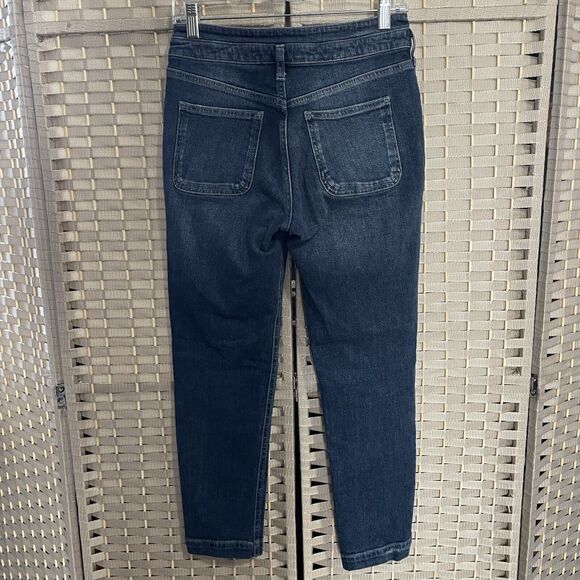 Pilcro Anthropologie High Rise Slim Jeans Women’s 26 Blue Button Fly Pockets - Picture 2 of 10